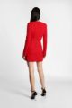Imagem de Mini dress with cut-out, draped detailing and slim belt